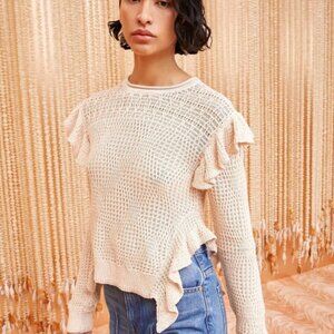 NWOT ULLA JOHNSON Ellery Pullover in Creme S $490